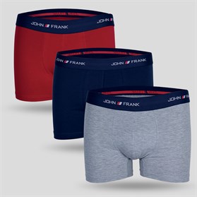 john frank 3boxers blue red grey